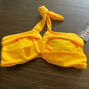 H2oh! Bathing suit bandeau top bright yellow size XL from pet & smoke free home